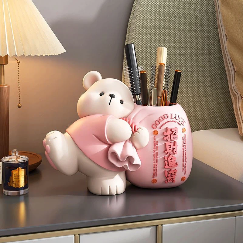 Bear Money Bag Pencil Storage Box